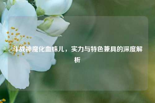 斗战神魔化血蛛儿,实力与特色兼具的深度解析