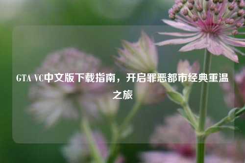 GTA VC中文版下载指南,开启罪恶都市经典重温之旅