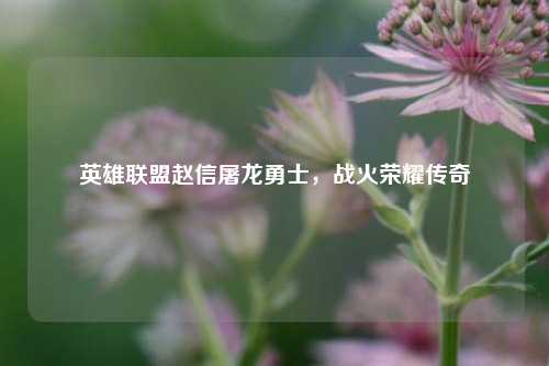 英雄联盟赵信屠龙勇士,战火荣耀传奇