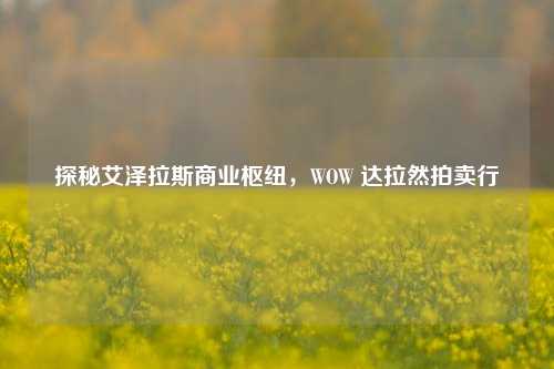 探秘艾泽拉斯商业枢纽,WOW 达拉然拍卖行